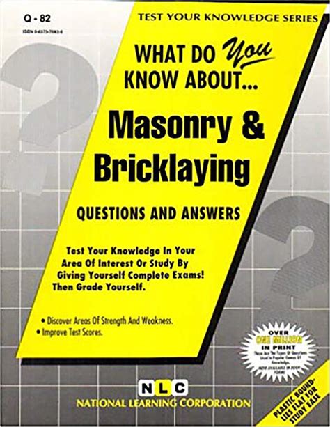MASONRY & BRICKLAYING: Passbooks Study Guide (Test Your Knowledge ...
