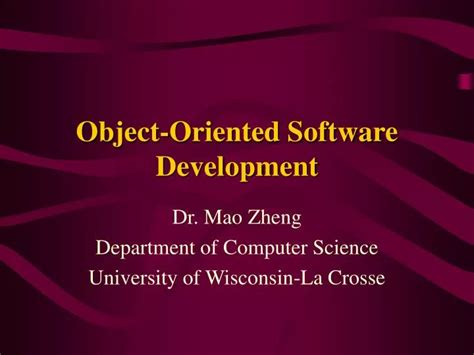 Object-Oriented Software Development 的图像结果