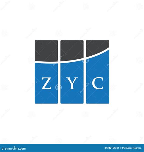 ZYC Letter Logo Design on White Background. ZYC Creative Initials ...