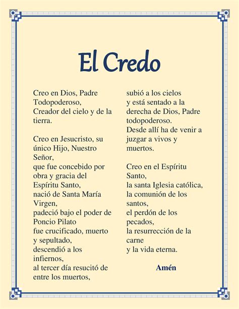 El credo oración - Religión - UCV - Studocu