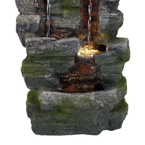 14 in. Towering Cave Waterfall Indoor Tabletop India | Ubuy