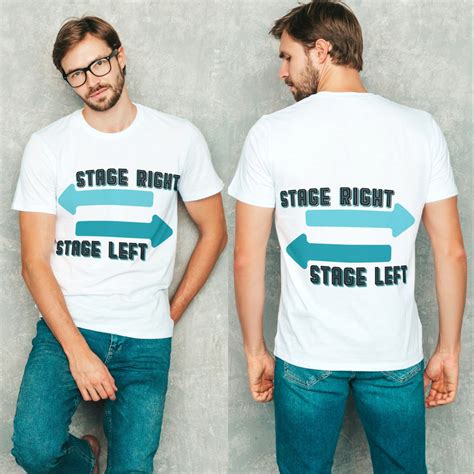 Stage Right Left Arrows Shirt: Theater Gift for Actors - Etsy