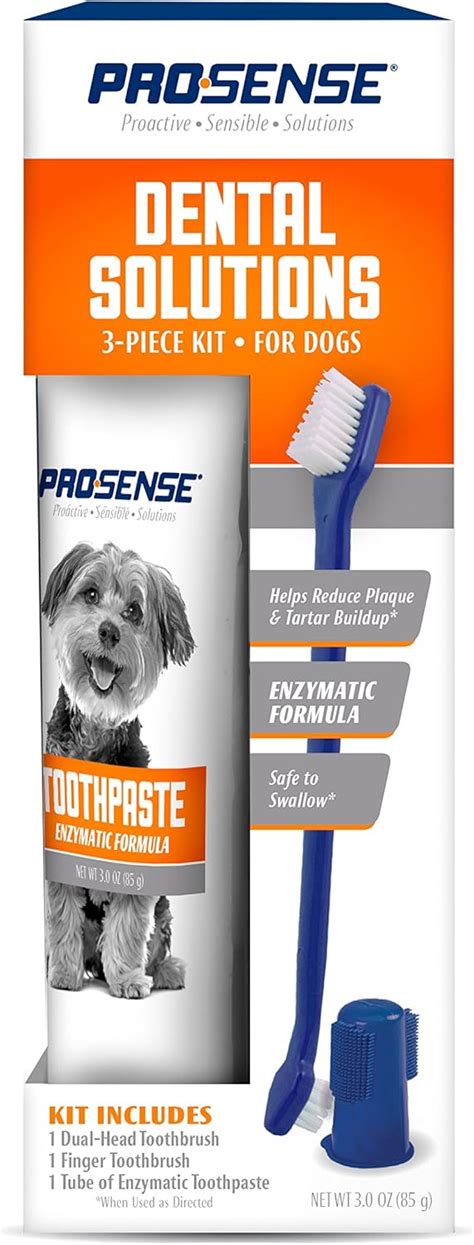 Buy ProSense Dental Solutions for Dogs, Enzymatic Formula, 3-Piece Kit ...