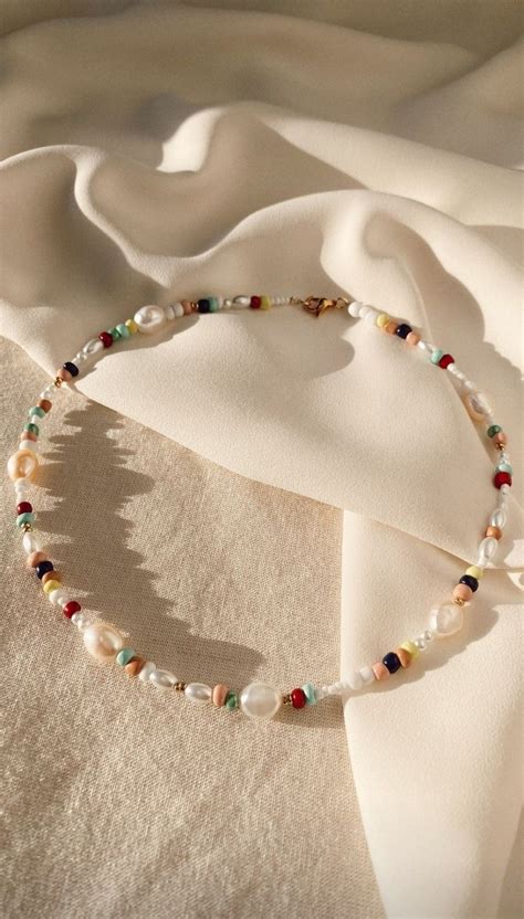 Colorful Beaded Necklace for Summer Jewelry