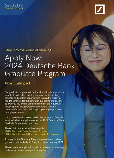 UNIT University of Melbourne on LinkedIn: Deutsche Bank internships for Summer 2024 are now open ...