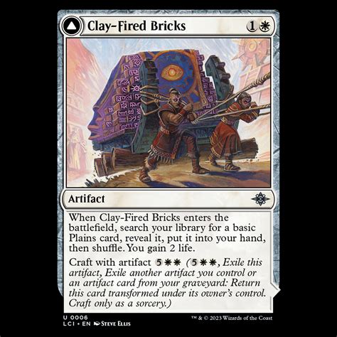 MTG Clay-Fired Bricks // Cosmium Kiln The Lost Caverns of Ixalan lci#6 ...