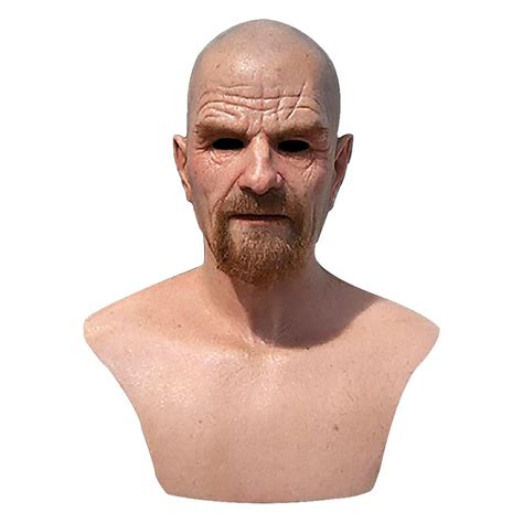 Buy jinrio Realistic Bald Old Man ,Breaking Bad Walter White Adult ...