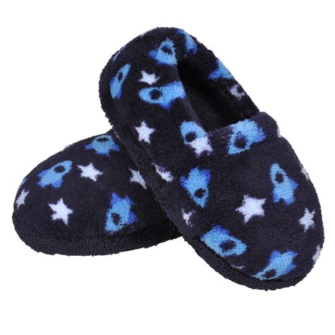 Harebell Toddler Boys Slippers Memory Foam House Slippers Slip on ...