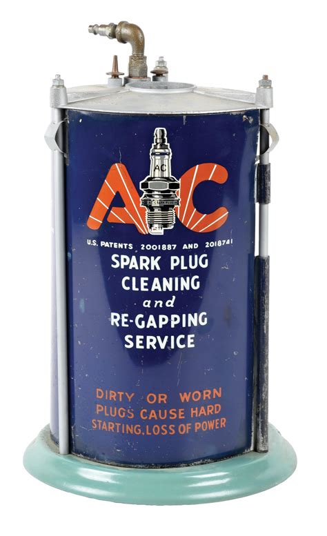 Lot Detail - AC SPARK PLUG CLEANING & RE-GAPPING SERVICE STATION DISPLAY MACHINE.