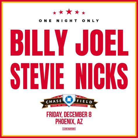 Billy Joel & Stevie Nicks at Chase Field Phoenix, AZ - December 8, 2023 ...