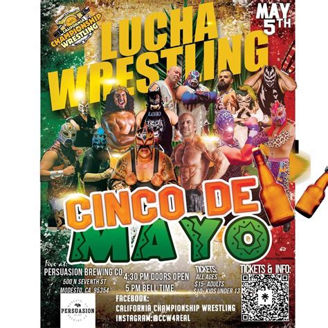 Lucha Libre Live!, Persuasion Brewing Co., Modesto, 5 May 2024 ...