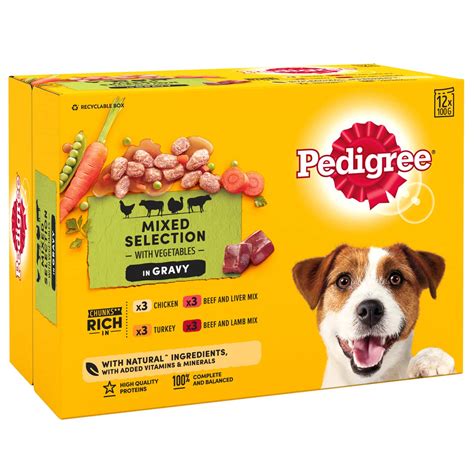 Pedigree Dog Food in Gravy 12 x 100g | Dog Food, Pedigree