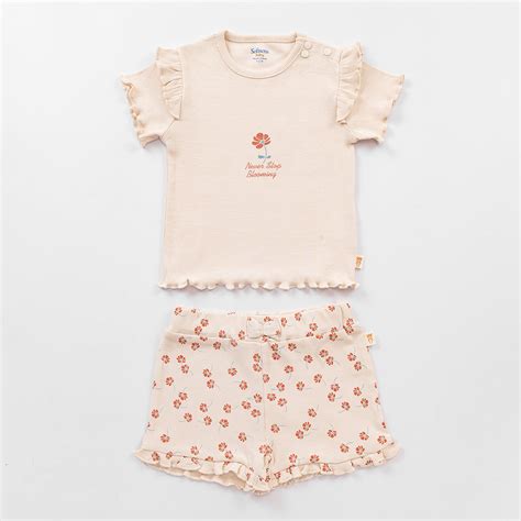 2 Piece Never Stop Blooming Co-ord Set – Beige | Softsens – Softsens ...