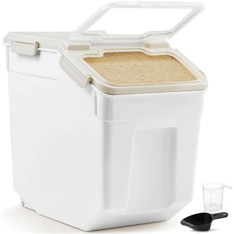 Buy ABOUT SPACE Rice Container 25kg - Airtight Rice Storage Container ...