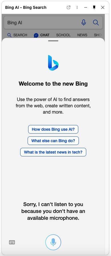 Bing Chat Open 的图像结果
