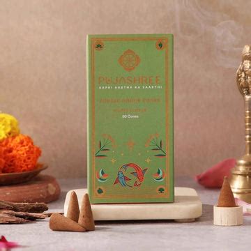 Pisces Zodiac Dhoop Cones 50 pcs - Lotus – Pujashree