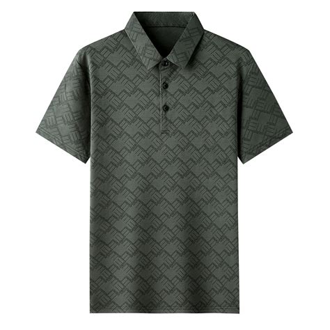 Iugvhana Short Sleeve Polo Shirt for Men, Moisture Wicking Golf Shirt ...