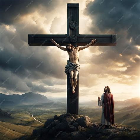 Premium Photo | Jesus christ and cross