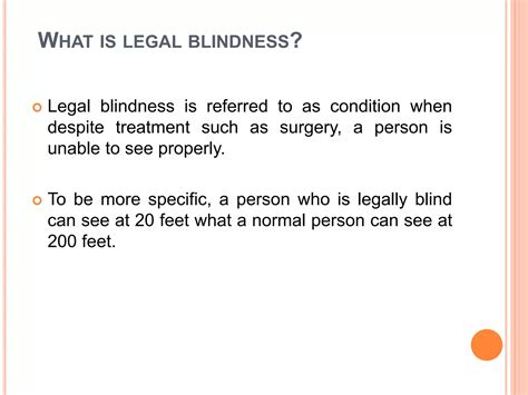 Blindness and its management | PPTX