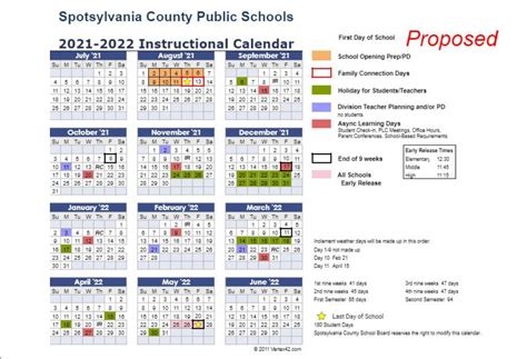 Calendar has... - Parents Advocating for Spotsylvania Schools