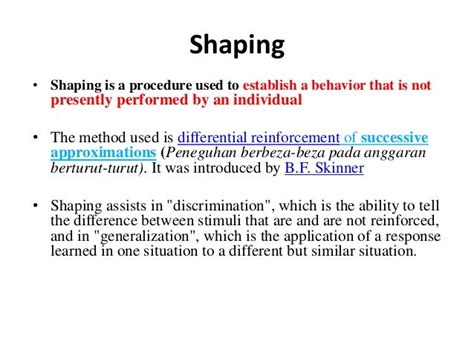 Image result for Shaping Example