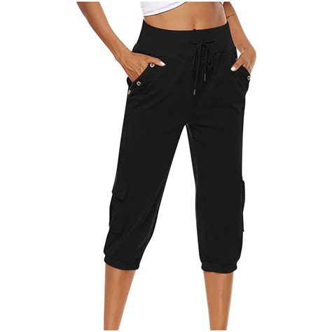 DeHolifer Women's Hiking Cargo Joggers Pants Lightweight Quick Dry ...