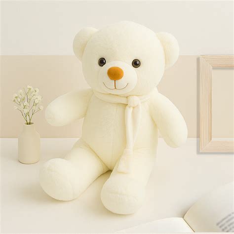 Cream Teddy Bear Plush Toy - love craft gift