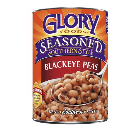 Glory Foods Canned Seasoned Black Eye Peas, 14.5 oz , Can - Walmart.com