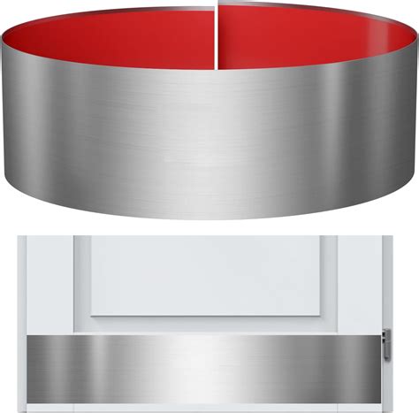 Sanbege Stainless Steel Door Kick Plate, 6" x 34" Door Push Plate, Self ...