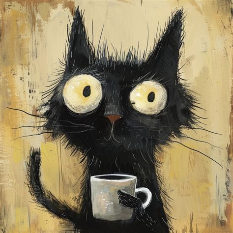 Funny Over Caffeinated Cat Free Stock Photo - Public Domain Pictures