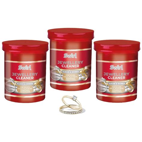 Liquid Jewellery Cleaner With Basket Cleans Shines Silver Gold Diamonds ...