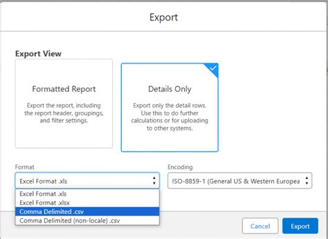 How to Export Salesforce to Excel 的图像结果