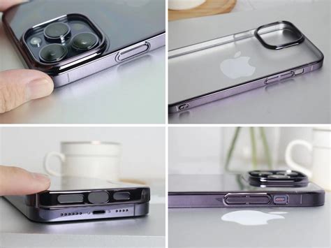 iPhone 14 Pro Max - Glass Case Cover with Electroplated Chrome Finish