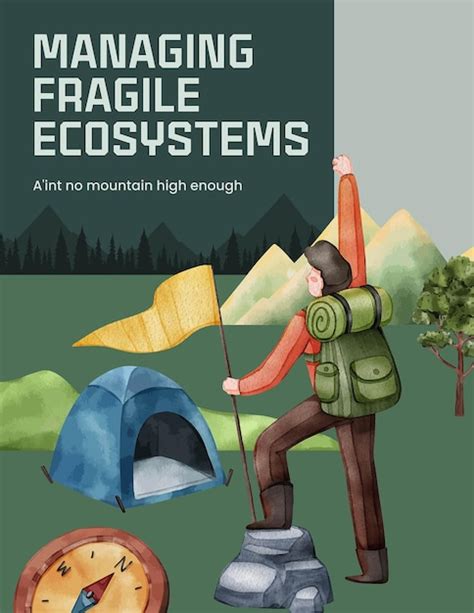 Plakatvorlage mit International Mountain Day Konzept Aquarell-Stil ...