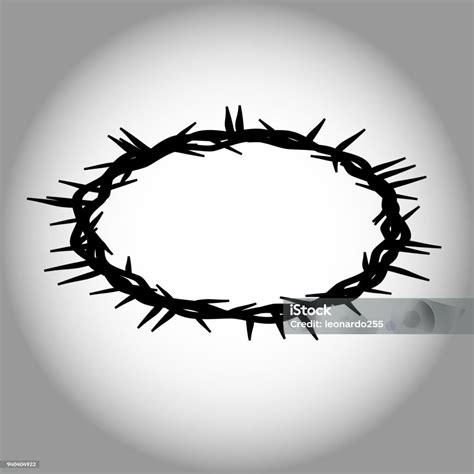 Ilustración de Corona De Espinas Símbolo Religioso De Semana Santa Del ...