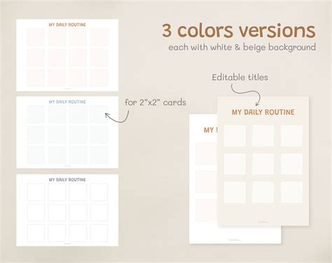 Image result for Visual Routine Template