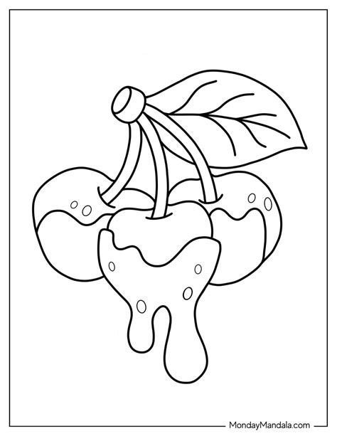 20 Cherry Coloring Pages (Free PDF Printables)