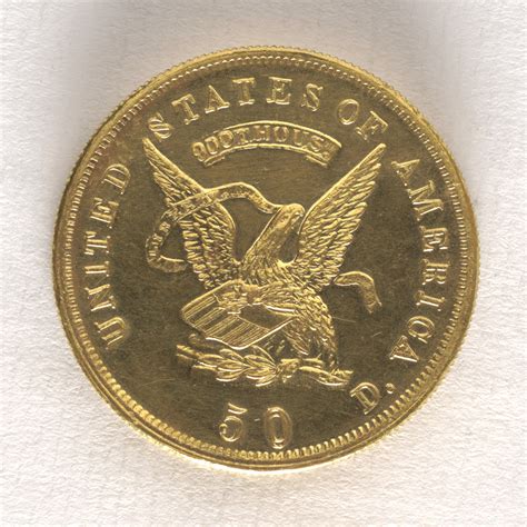 50 Dollars, United States Assay Office of Gold, United States, 1853 ...