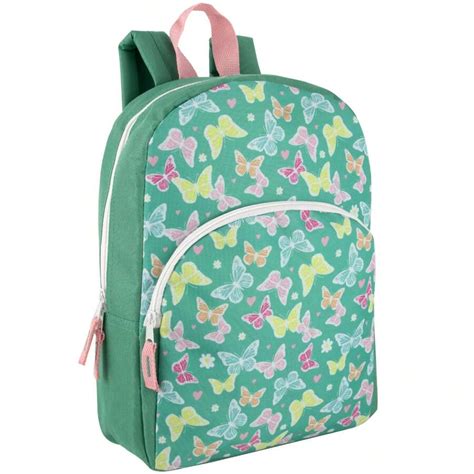 15 Inch Fun Printed Backpack With Front Zippered Pocket & Padded ...