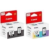Canon PG 47 & CL 57 Small Ink Cartridge Compatible with Pixma E400 E410 ...