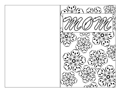 Color Mothers Day Cards Printables - Educational Printable Worksheets
