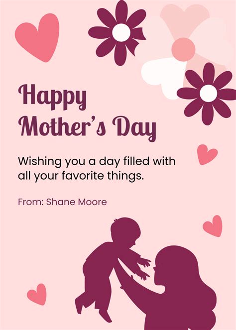 Free Mother's Day Greetings T-Shirt Template to Edit Online