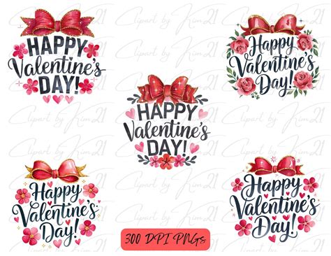 20 Happy Valentine's Day | Valentine Clipart | St Valentine's Day ...
