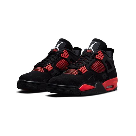 Air Jordan Mens 4 Retro Crimson Shoes in 2025 | Air jordans, Jordan 4 ...