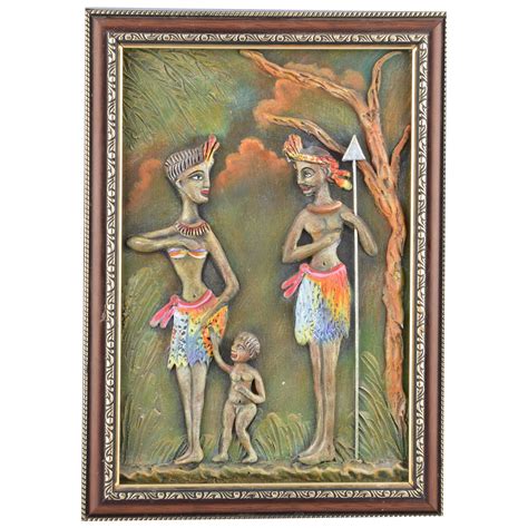 Mangala Art Tribal People M-Seal Mural Artwork Wall Decor 38x30cms (15 ...