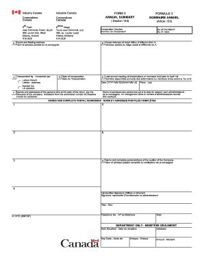 Formulaire 3 Sommaire Annuel - Fill and Sign Printable Template Online