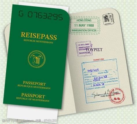 护照模板矢量图1图片免费下载_护照模板矢量图1素材_护照模板矢量图1模板-图行天下素材网