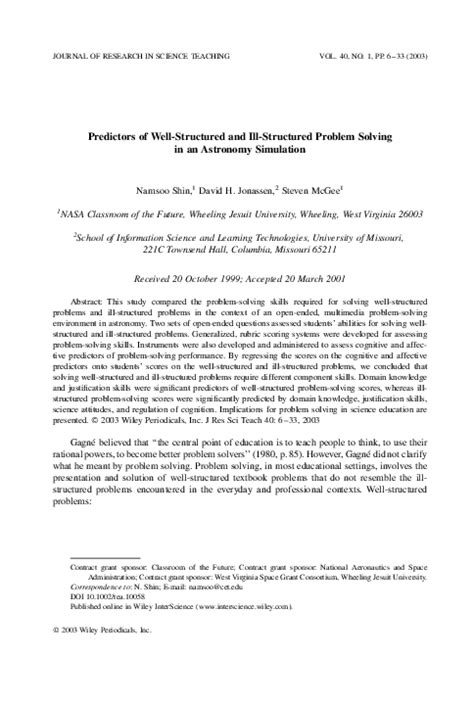 Image result for Well-Structured Problem Definition