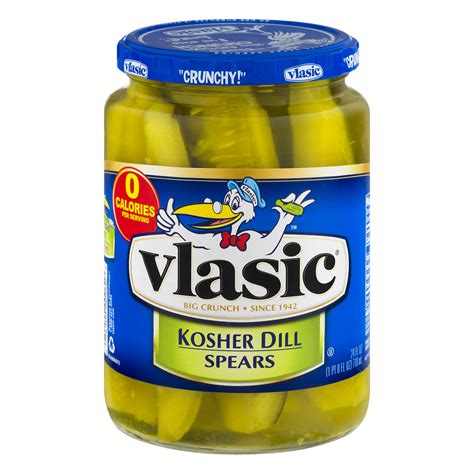 Vlasic Pickles Kosher Dill Spears 24oz Jar | Garden Grocer