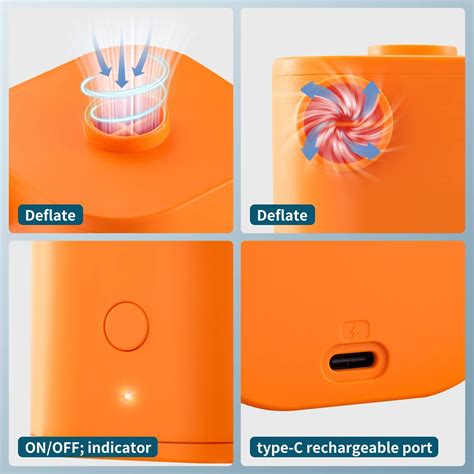 Buy Rechargeable Air Pump for Inflatables, Portable Electric Inflation ...